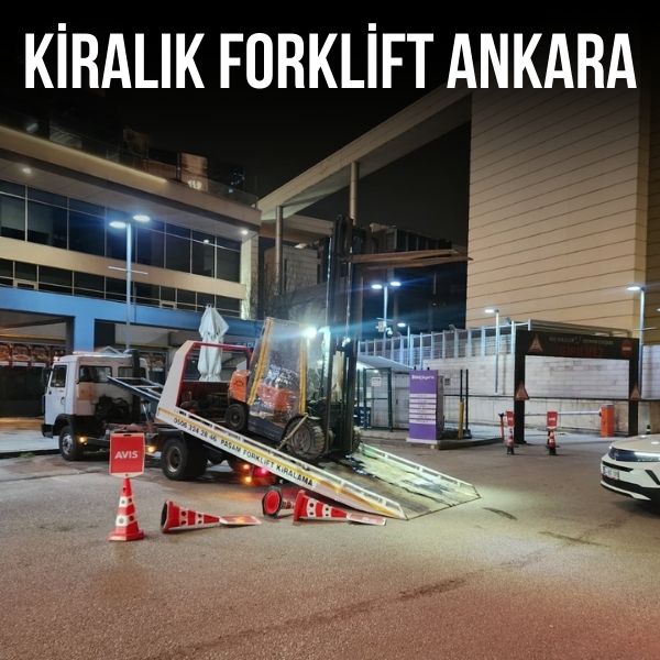 Sincan bölgesinde günlük forklift kiralama hizmeti sunan forklift aracı
